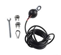 Rehoetom Adjustable Steel Wire Rope 4M for Home Gym Attachments, Heavy Duty Cable Kit with Rubber Coating and Alloy Buckle, 100kg Load Capacity, DIY Fitness Equipment