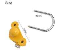 Rehoetom Aluminum Alloy Combination Trailer Lock for RV Anti-Theft Protection, 4-Digit Resettable Password, Weather-Resistant Ball Cover Connector