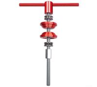 Rehoetom Aluminum and Stainless Steel Press Tool for Headset Cup and Bottom Bracket BB Bearing Installation & Removal, Compact For Bike Maintenance Tool(Red)