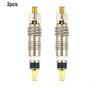 Rehoetom Brass Removable Valve Cores for Valves - 2-Pack Replacement Valve Stem Inserts, 26 x 4.5 mm, .5 g Each, Compatible with Road & Moun(STRAIGHT GRAIN)