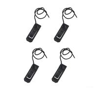 Rehoetom Detachable Fin Buckle for Inflatable Paddle Board and Longboard Surfing, 4 Pack, Nylon Clip with Anti-Lost Rope, Sliding Lock Design, Black