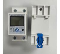 Rehoetom Digital Energy Meter DDS668, Single-Phase 220V/120V Rail-Mount kWh Meter with LCD Display, Resettable Electronic Power Consumption for Residential and(230V)