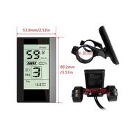 Rehoetom Display 800S for Drive Motor 01 02 HD - E-For Bike Vertical Screen Compatible with 24V 36V 48V 60V Electric Components, 5-Pin Female,