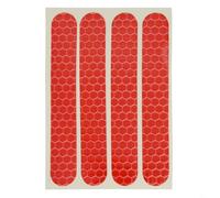 Rehoetom Electric Scooter Reflective Sticker for MAX, PVC Waterproof and Wear-Resistant Safety Decal with High-Brightness Microprismatic Technology, 6-Pack(Red)