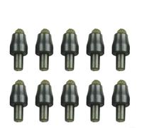 Rehoetom Feeder Connector for Carp Fishing, Inline Quick Change Bead for Hair Rig, Silicone Attractant & Scents Accessory, 10/24 Pcs Pack, Green(24PCS)