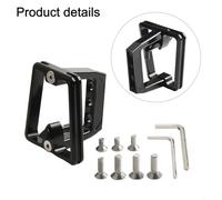 Rehoetom Front Carrier Block Frame Adapter for Bike, 3-Hole Mount Front Shelf Rack with Aluminum Alloy Construction, Lightweight and Dur(GOLD)
