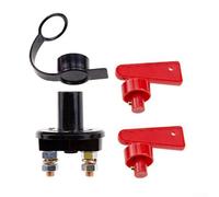 Rehoetom Keyed Battery Isolator Switch with Key for Car Boat Truck, M8 Terminal, 2-Hole Mount, Copper Terminals with Stainless Steel Nuts, IP65 Rated for Water