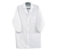 Rehoetom Lab Coat for Men and Women, White Science Jacket with 60% Cotton 40% Polyester Material, Breathable and Comfortable for School, Laboratory, Chemistry Class,(A-160~4XL)