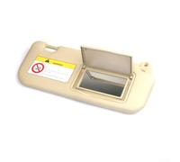 Rehoetom Left Right Side Sun Visor with Vanity Mirror for 2014-2019, Beige Gray PVC Car Interior Sunshade Replacement Part Compatible with Driver and(Beige co-pilot)