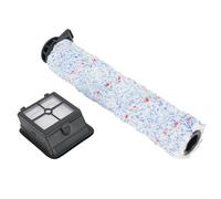 Rehoetom Microfiber Roller Brush and Filter Replacement Set for AlfaBot For T30 T36 Cordless Vacuum, 2-Pack with 3-Pole Female End Cap, Compatible with For AlfaBot For T30/T36