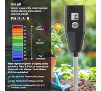 Rehoetom pH, Conductivity & Meter for Soil Testing | Digital PH Moisture Analyzer with Large Screen | High Accuracy 0.2 pH Sensor for Garden, Lawn, Farm Use |(30cm)