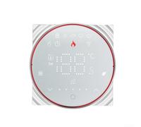 Rehoetom Programmable Thermostat for Compatible with for Tuya intelligent Heating Control | WiFi App Controlled Digital LED Thermostat with Voice Control & power (White Square-GA)