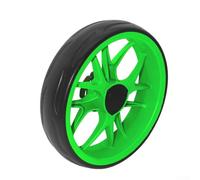 Rehoetom Push-Pull Cart Wheel 10in (255mm) For EVA Foam Replacement for Trolley with 10mm Axle - Compatible with Select Models(Green)