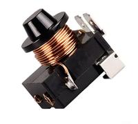 Rehoetom Refrigerator Compressor for Relay for 1/5 1/6 1/3 1/2HP Three- Models, 24x30x32mm, Black Plastic Starter Compatible with LCTC and Cooling Systems(1/5HP 150W)