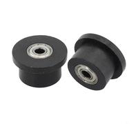 Rehoetom Rowing Machine Bearing Replacement 2 Pack, Metal and Plastic Pulley for Rowing Device and Abdominal Trainer Equipment, 8mm Inner Diameter Compat(B 4PCS)