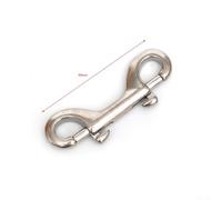 Rehoetom Scuba Diving Snap Hook for Marine Hardware, 316 Stainless Steel Double Ended Bolt Clip with Swivel Eye, 120mm for Rope Chain Leash Gear (Pack of)(100MM SNAG)