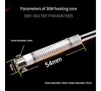 Rehoetom Soldering Iron Core Heating Element 30W 40W 60W, External Heat Soldering Tool for Electronics and Metalworking, Compatible with for CNC 3018 Pro X, 10PCS Set(30W)