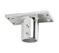 Rehoetom Stainless Steel Handrail Fitting 90° Rectangular Base for Boat Railings, 22/25mm Tube Pipe Mount, 316 Marine-Grade Resistant Deck Bracket for Yachts(22mm)