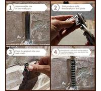 Rehoetom Stainless Steel Weep Hole Covers for Brick Walls, 40-Piece Assortment, 2.76 x 2.8 Inch Spring Steel Inserts, Rust-Resistant & Non-Clogging