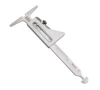 Rehoetom Stainless Steel Welding Pipe Gauge for Measuring Pipe Internal Misalignment, Vernier Caliper with Dual Metric and Standard Scales, 158 x 64 mm