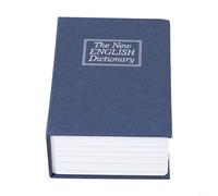 Rehoetom Stylish Secret Book Safe Box with Combination Lock for Secure Jewelry and Keys Storage, Compact Discreet Design Resembling a Real Book, 11.5 x 8 x 4.6 cm(blue)