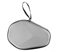 Rehoetom Table Tennis Paddle Case for Racket Storage, Portable For EVA+PU Bag with Mesh Compartment Holds 2 Paddles and For Ping Pong Balls, Lightweight Carry Handle Design(silver)