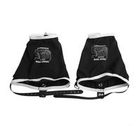 Rehoetom Trail Low Gaiters for Hiking, Elastic Polyester & Nylon Gaiters with Adjustable Drawstring and Shoe Hooks, Slip-Resistant Rubber Band, Fits Shoe Size 36-44,