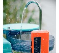 Rehoetom Waterproof Fishing Water Dispenser with Oxygenation & Automatic Pumping for Live Wells, Bait Mixing - Integrated Sensing Technology, ABS Construction,(Orange)