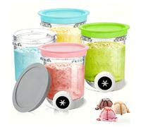 Rehomy 4 Pack Ice Cream Tubs and Lids Compatible with Ninja NC701UK NC700UK NC701 Series Makers, Creami Swirl Tubs, Ice Cream Container Accessories for Ninja, BPA Free & Dishwasher Safe