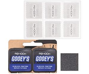Rehook Gooeys Glueless Bicycle Puncture Repair Kit Multi-Pack, Self-Adhesive Bike Inner Tube Repair Patches, Lightweight Emergency Fix for Road, MTB, Gravel & Hybrid Bikes