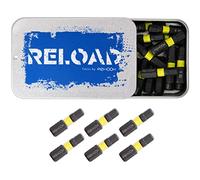 Rehook Reload H5 Hex 25mm Impact Screwdriver Bit Set, S2 Steel Drill Driver Bits with 1/4" Hex Shank, Durable Allen Tool Bits for Impact Drivers and Power Tools