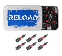 Rehook Reload PH1 Phillips 25mm Impact Screwdriver Bit Set, S2 Steel Drill Driver Bits with 1/4" Hex Shank, Precision-Machined Tool Bits for Impact Drivers and Power Tools