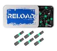 Rehook Reload T30 Torx 25mm Impact Screwdriver Bit Set, S2 Steel Drill Driver Bits with 1/4" Hex Shank, Heavy-Duty Star Bits for Impact Drivers and Power Tools