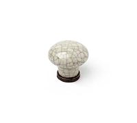 Rei BLISTER with 2 ROUND KNOBS for FURNITURE MADE in PORCELAIN FINISH CRAQUELÉ MOD.818 Ø30mm