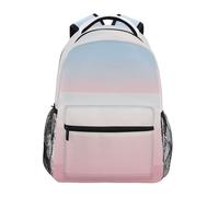 Reiacy Backpack School Bag, 15.6" Laptop Rucksack, Womens Kids Trans Pride Flag Gradient Schoolbag, Lightweight Casual Daypack for Girls Boys Travel & Business