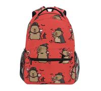 Reiacy Backpack School Bag, 15.6" Laptop Rucksack, Womens Kids Vampire Capybaras Schoolbag, Lightweight Casual Daypack for Girls Boys Travel & Business
