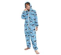 Reiacy Cartoon Killer Whale Style Children Onesie Pajama, One Piece Sleepwear Jumpsuits for Girls and Boys Multicolor