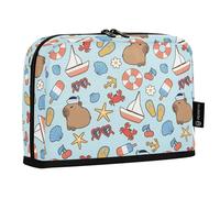 Reiacy Cartoon Sailor Capybara Pencil Cases Pencil Pouch with Zipper Stationery Storage Bag for Kids School Office