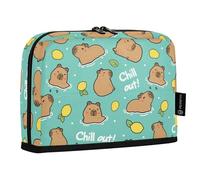 Reiacy Cute Capybara Simple Lemons Pencil Cases Pencil Pouch with Zipper Stationery Storage Bag for Kids School Office