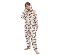 Reiacy Cute Dachshund with Leaf Print Children Onesie Pajama, One Piece Sleepwear Jumpsuits for Girls and Boys Multicolor