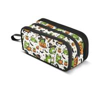 Reiacy Frogs Pencil Case for Boys Girls, Large Capacity Pen Bag 3 Compartment Pencil Pouch Stationery Organizer Marker Case for School Office Work