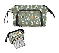 Reiacy Halloween Witch's Poison Large Pencil Case, Big Capacity Pencils Pouch with Handle, Pen Bag for Girls Boys Women, Ideal for Travel School Office Gift
