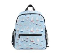 Reiacy Seagoing Vessel Pattern Kids Small School Backpack, Toddler Preschool Shoulder Bookbag Kindergarten School Bag Casual Daypack
