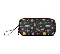 Reiacy The Firmament Pencil Case Big Capacity Pencil Pouch with Zipper Compartments Stationery Pencil Bag for Kids Teen School