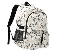 Reiacy Wild Geese Pixel Style School Backpack for Kids, Large Capacity Bookbag Laptop Bag Travel Backpack for Middle School College