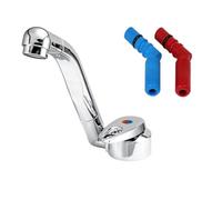 Reich Samba Chrome Folding Tap - Hot & Cold - Pushfit Tails