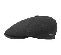 Reid 6 Panel Flat Cap by Stetson