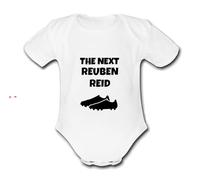 Reid Reuben The Next CUSTOMISABLE. INSTANT PREVIEW AVAILABLE Unique FOOTBALL Baby Name Vest Grow Babygrow Bodysuit CHANGE NAME AND COLOUR