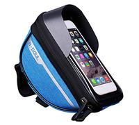 Reiei B-Soul Bike Phone Front Frame Bag Touch Screen Phone Bag, Waterproof Phone Top Tube Handlebar Bag Pannier Holder Case for Android/iPhone Cellphones Smart Phone Under 6.5”