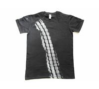 Reifenspur T-Shirt Road Print Men's Bremsspur Tyre Car T-Shirt Black